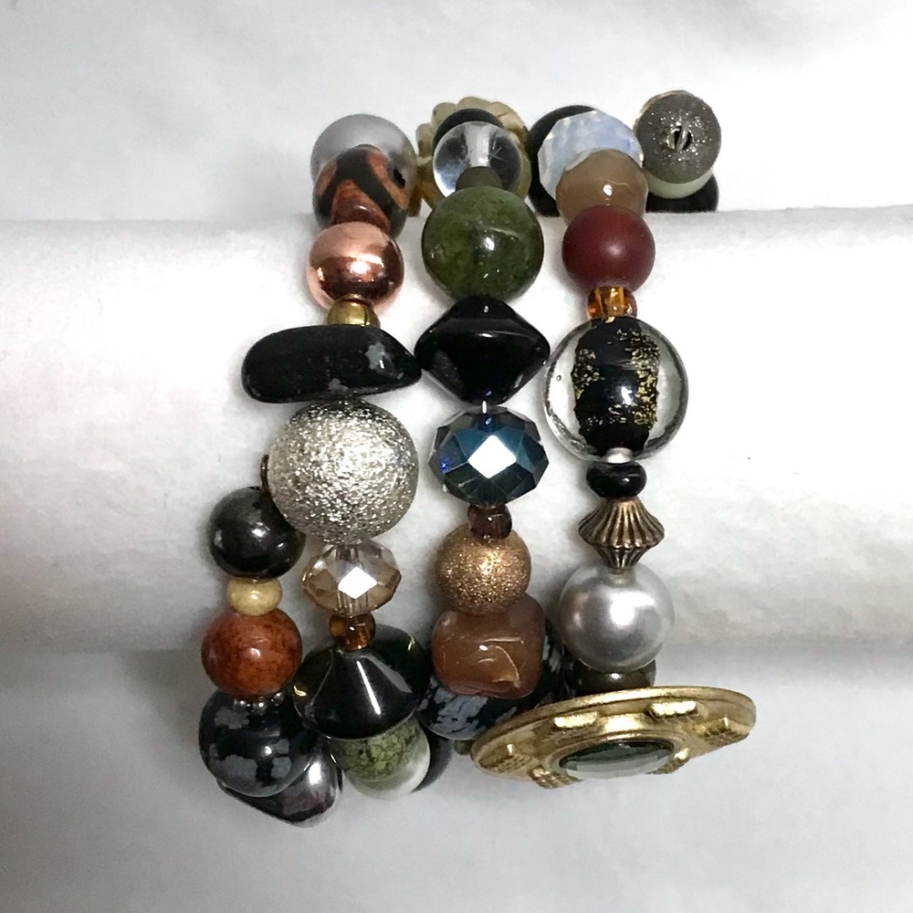 Handmade Bracelet with Vintage and Modern Elements  (NB72-3H) New Without Tags - Picture 5 of 8